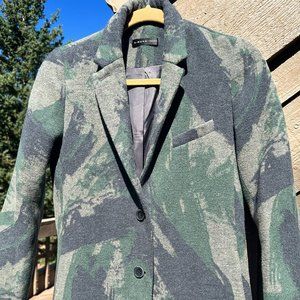 EUC S.DEER Concept RARE Abstract Camo Wool Coat